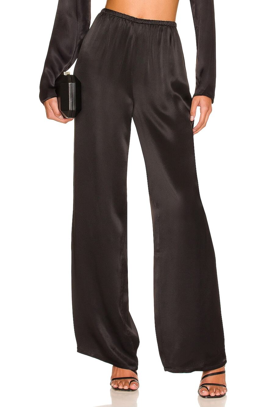 Camila Coelho Flowy Black Chelsie Pants Size M